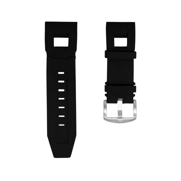 Blade Black Color Silicone Strap with Stainless Steel Buckle