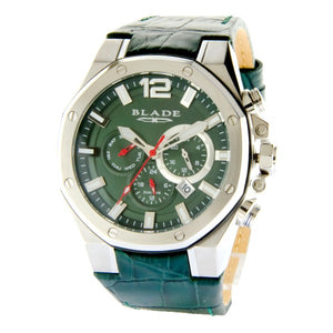 Blade Men's Green Dial Leather Strap Multifunction Watch 10-3503GSS-SEE 1