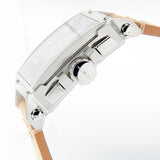 Blade men's Grey Dial Tan Genuine Leather Band Stainless Steel Case Dual Time Multi function Vertex Grey 2