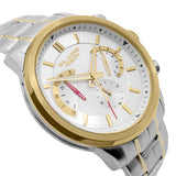 Blade Men's Silver Dial Gold and Silver Stainless Steel Chronograph Watch Cachet Ivory 2