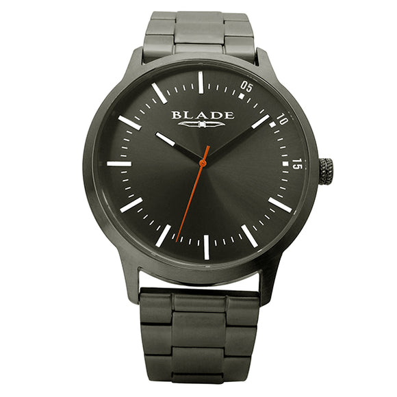Blade men's Grey Dial PVD Gunmetal Plated Stainless Steel Case and Band Urban Gun 1