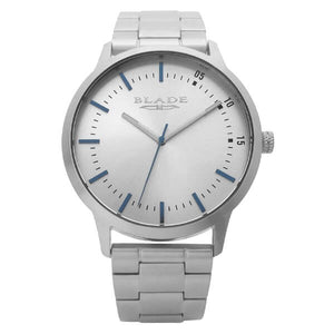 Blade men's Silver Dial Stainless Steel Case and Band Urban White 1