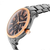 Blade men's Grey dial PVD Gun and Rose Gold Plated Stainless Steel Case PVD Gun Plated Band Multi Function Rise SS Ash 2