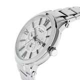 Blade men's White Dial Stainless Steel Case and Band Multi function Rise SS White 2