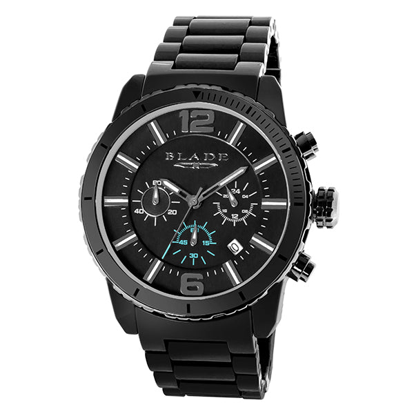 Blade Men's Grey Dial Ceramic Chronograph Watch - Ceracro Granite 1