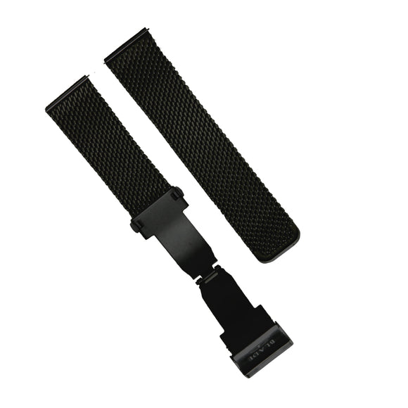 BLADE PVD BLACK HORIZON STAINLESS STEEL MESH STRAP