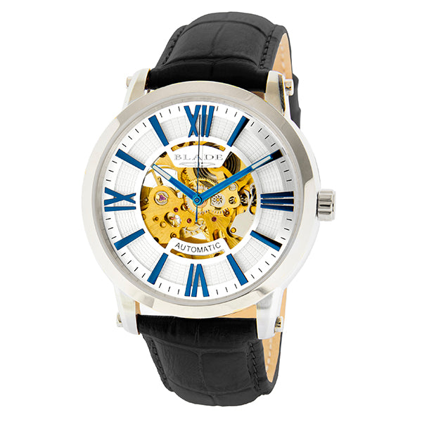 BLADE Volare Cobalt 44mm SS Case Skeleton Automatic Men's