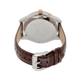 BLADE Belair 3618G1UED TT PVD Rose SS Case Brown Leather Men's Watch - Back