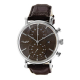 BLADE Aura Brown 3624G1SOO SS Leather Men's Watch - Front
