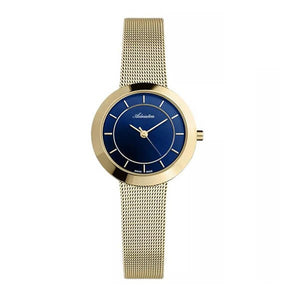 Adriatica Swiss Made Women's Blue Dial Gold Plated Watch - A3645.1115Q