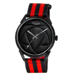 BLADE 3697GNN6M Black-Red Retro-Fútbol Special Edition NATO Strap Unisex Watch - Front