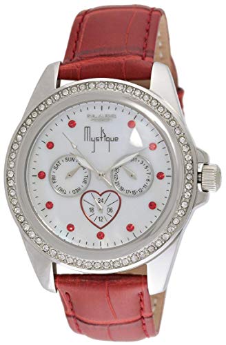Blade Women's Mother of Pearl Dial Red Leather Strap Multifunction Watch 15-3382LSS-SWR 1