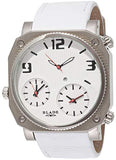 Blade Men's Multi Time White Dial Leather Strap Watch 10-3178G-SWWr 1