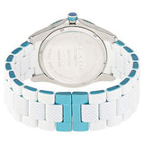 BLADE 13-3161U-SSB SS Case White Silicone Strap Unisex Watch