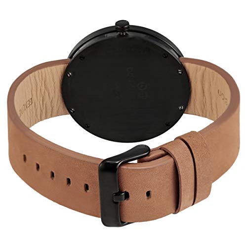 Bart & Melon Unisex Black Dial Brown Leather Band Analog Watch 15-DG015-2NNO 3