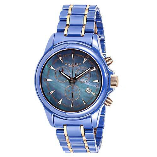 Blade Blue Mother of Pearl Dial Hi Tech Ceramic Chronograph Watch 30-3040G-BHR 1
