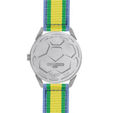 BLADE 3697GSW6B Yellow-Green-Blue Retro-Fútbol Special Edition NATO Strap Unisex Watch - Back