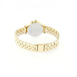 Eliz women's Champagne Dial Gold plated stainless steel case and band analog Watch ES8628L2GCG 3