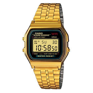 Casio Unisex Gold Plated Digital Watch -A159WGEA-1D