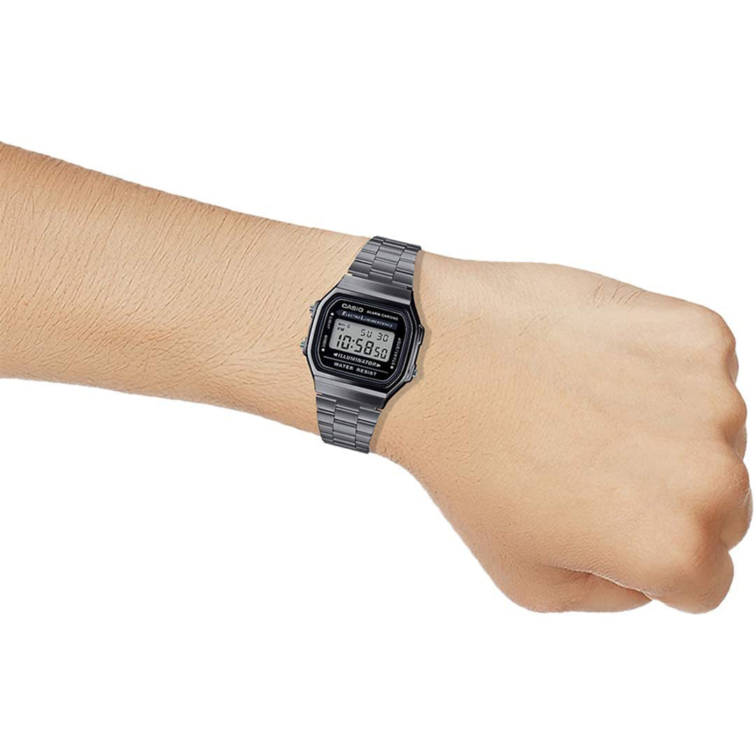 Casio Vintage Series Digital Black Dial Unisex's Watch-A168WGG-1ADF