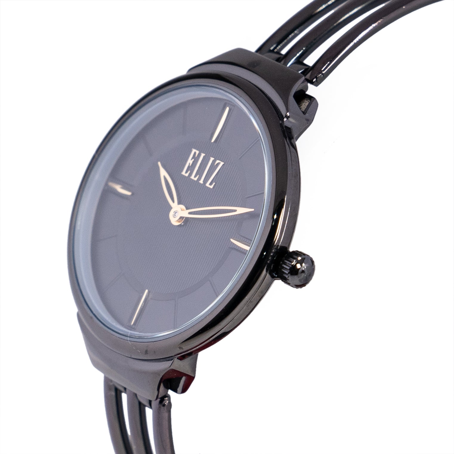 ELIZ ES8692L2NNN PVD Black SS Case and Bracelet Women's Watch