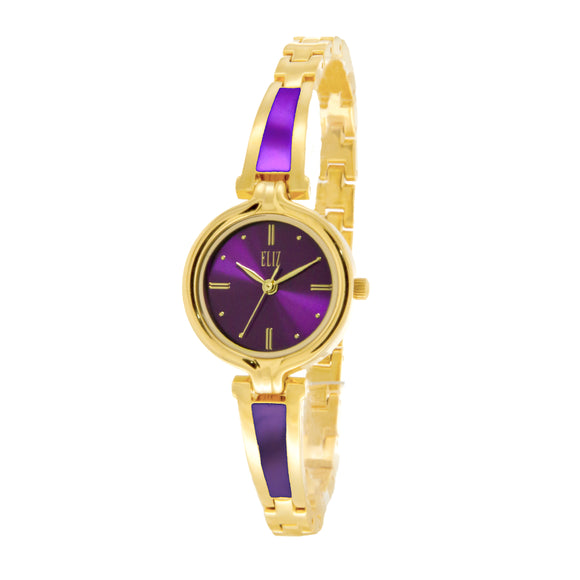 ELIZ ES8591L2GVG Gold SS Case Jewelry Bracelet Women's Watch