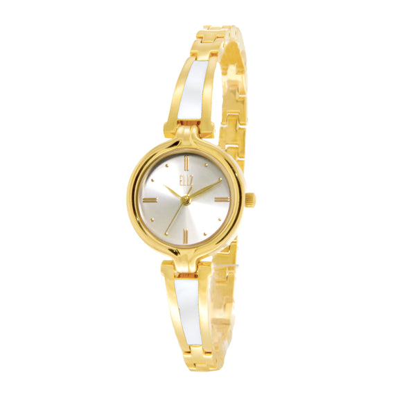 ELIZ ES8591L2GWG Gold SS Case Jewelry Bracelet Women's Watch