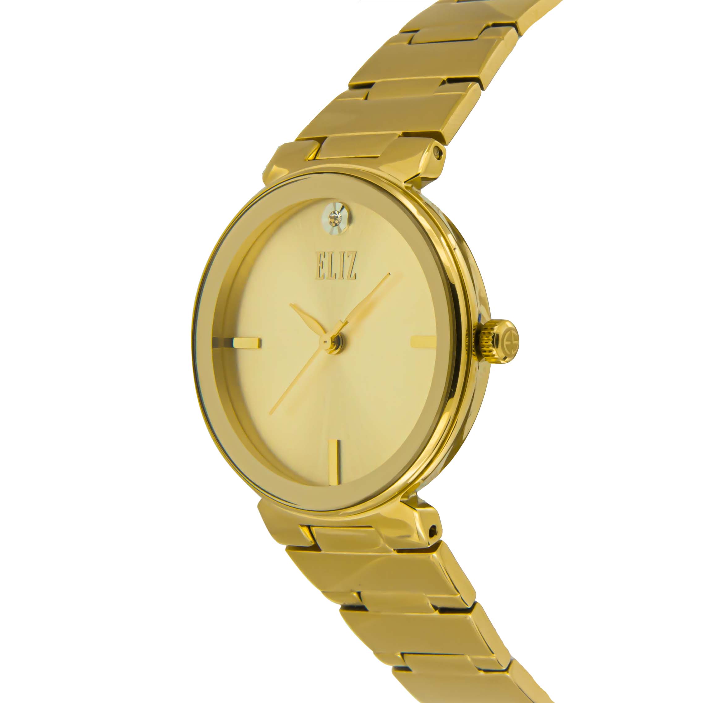 Eliz ES8594L2GCG Pale Gold Dial Gold Plated Stainless Steel Watch