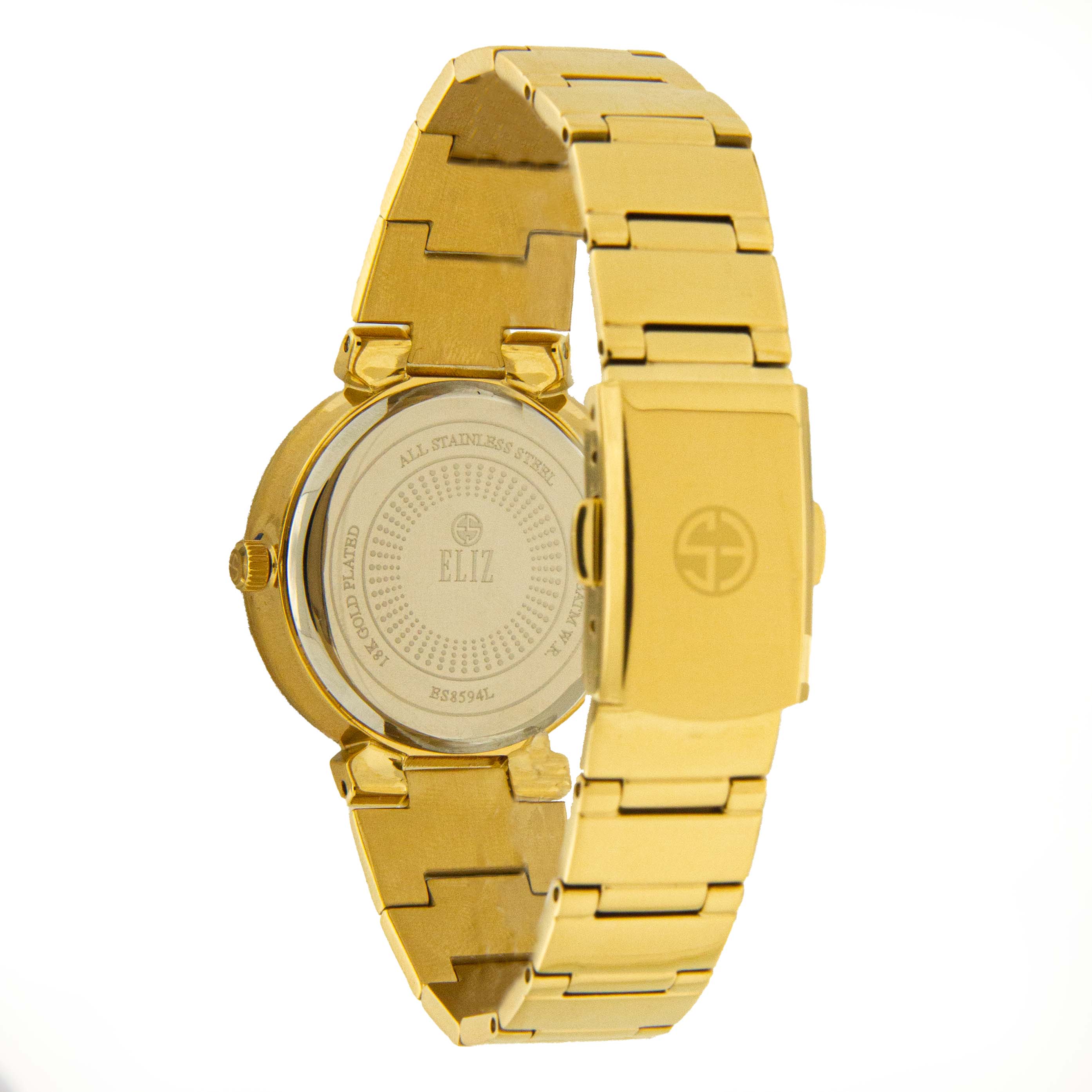 Eliz ES8594L2GCG Pale Gold Dial Gold Plated Stainless Steel Watch