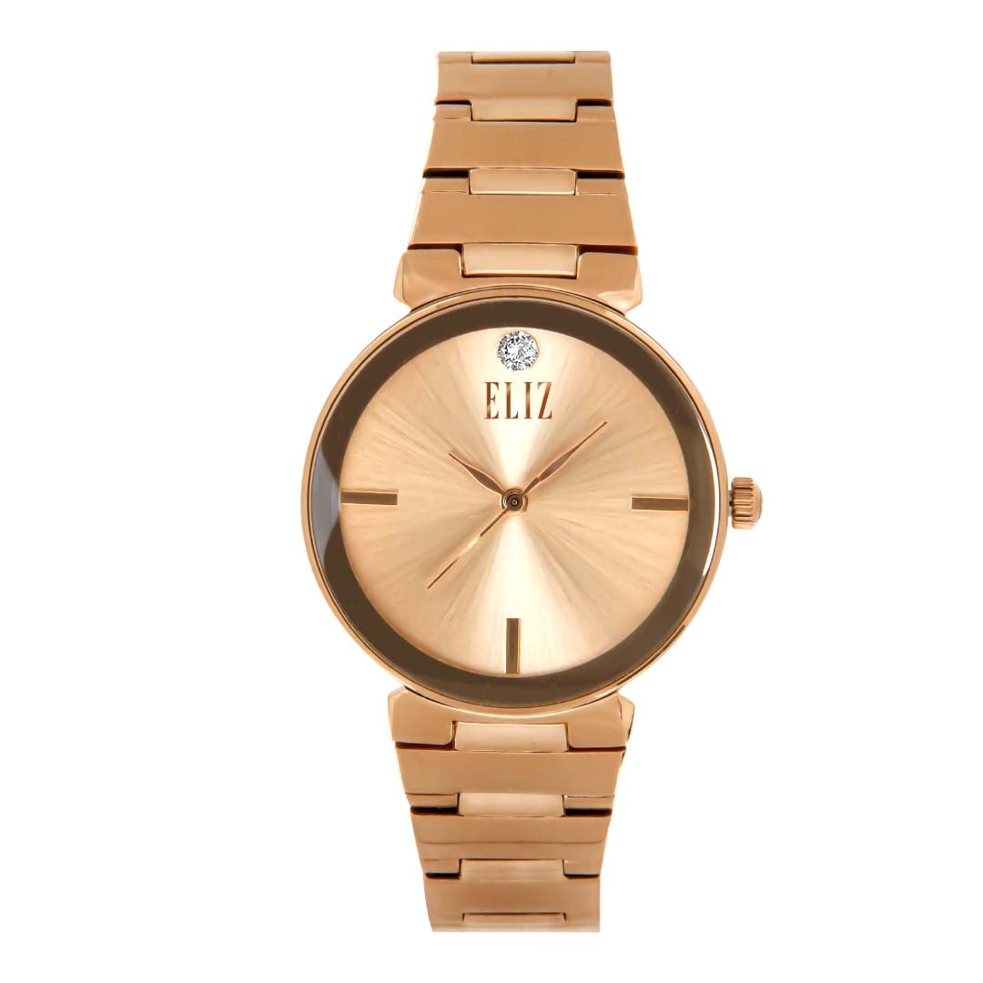 ELIZ ES8594L2RPR SS Case Band Women's Watch - Front