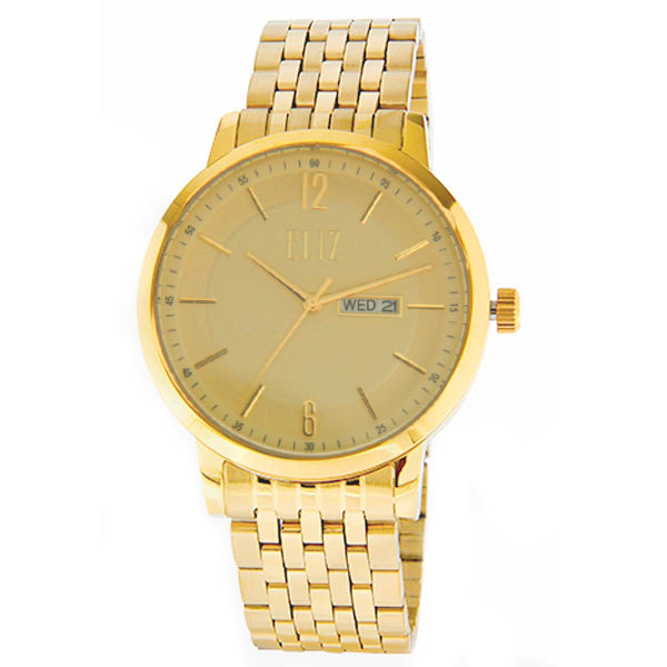 ELIZ ES8637G2GCG SS Gold Men's Watch - Front