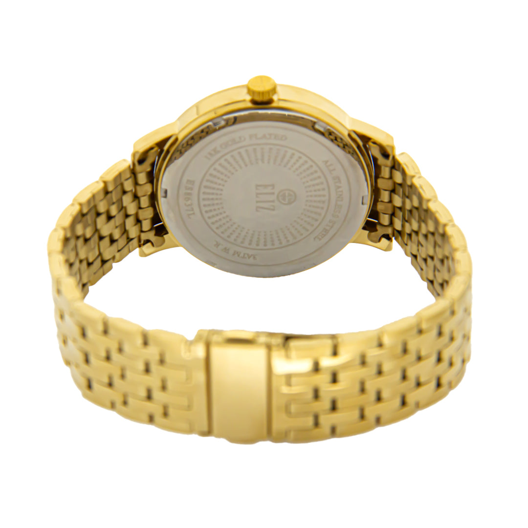 ELIZ ES8637G2GCG SS Gold Men's Watch - Back