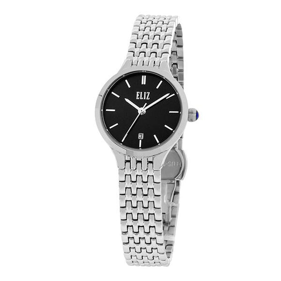 ELIZ Mahal ES8691L2SNS Silver SS Case and Band Women's Watch