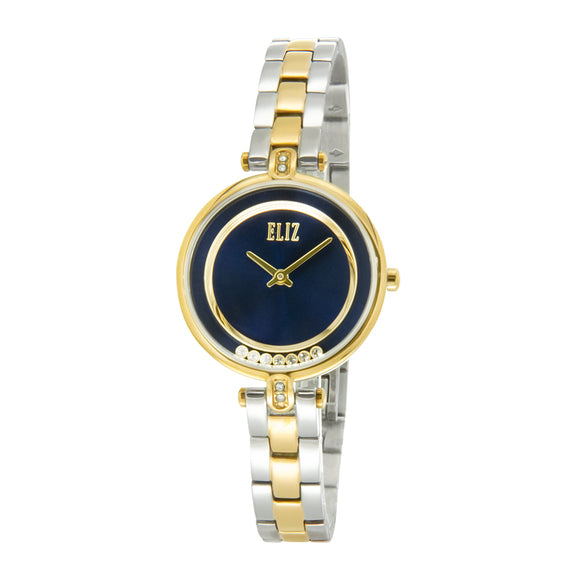 ELIZ ES8695L2TBT TT Gold SS Case and Bracelet Women's Watch