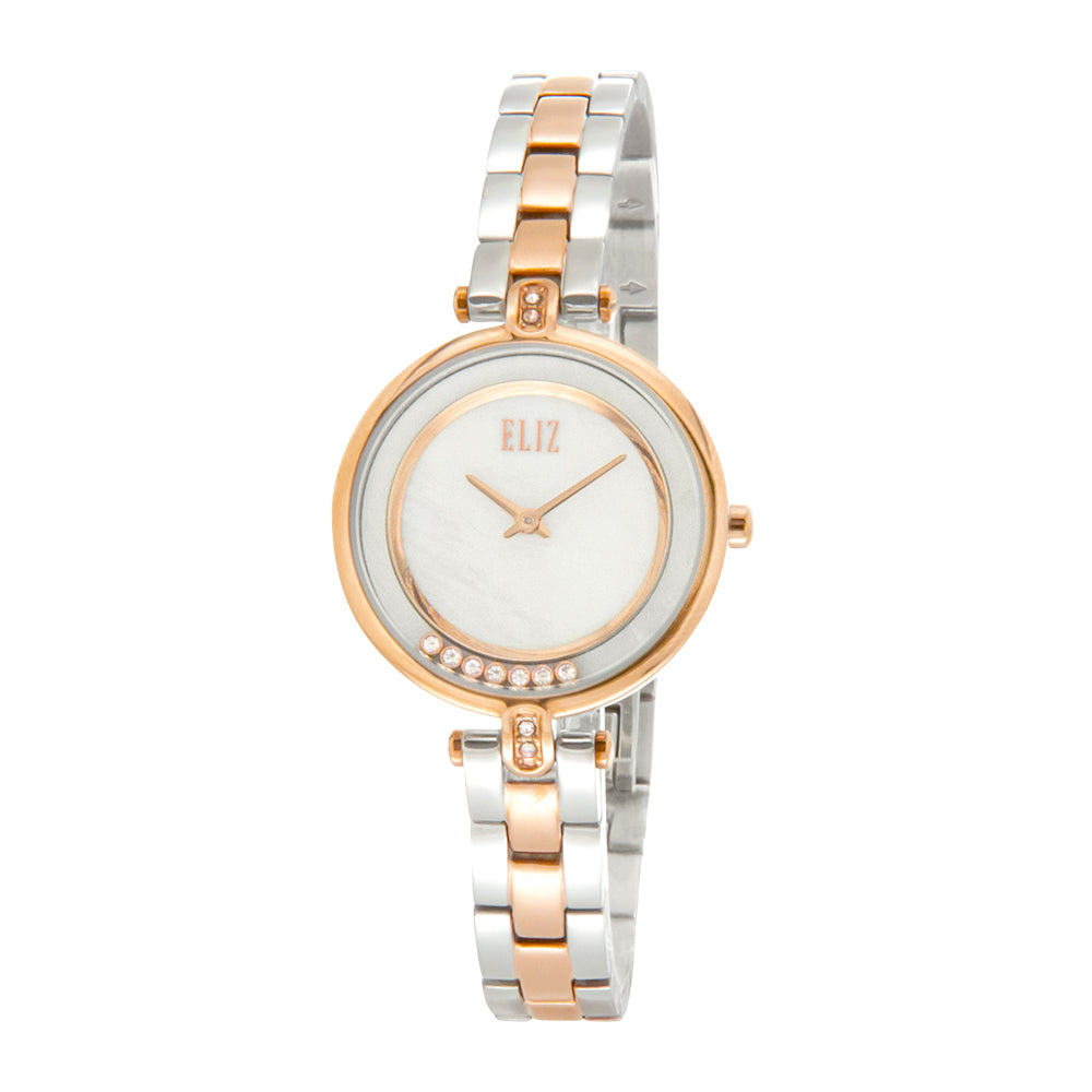 ELIZ ES8695L2UHU TT Rose Gold  Case and Bracelet Women's Watch