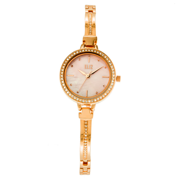 ELIZ ES8696L2RQR Rose Gold Case Jewelry Bracelet Women's Watch