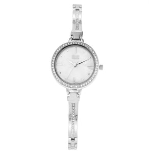 ELIZ ES8696L2SHS Silver Case Jewelry Bracelet Women's Watch
