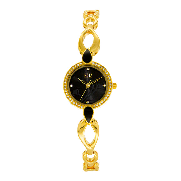 ELIZ ES8698L2GNG Gold SS Case Jewelry Bracelet Women's Watch