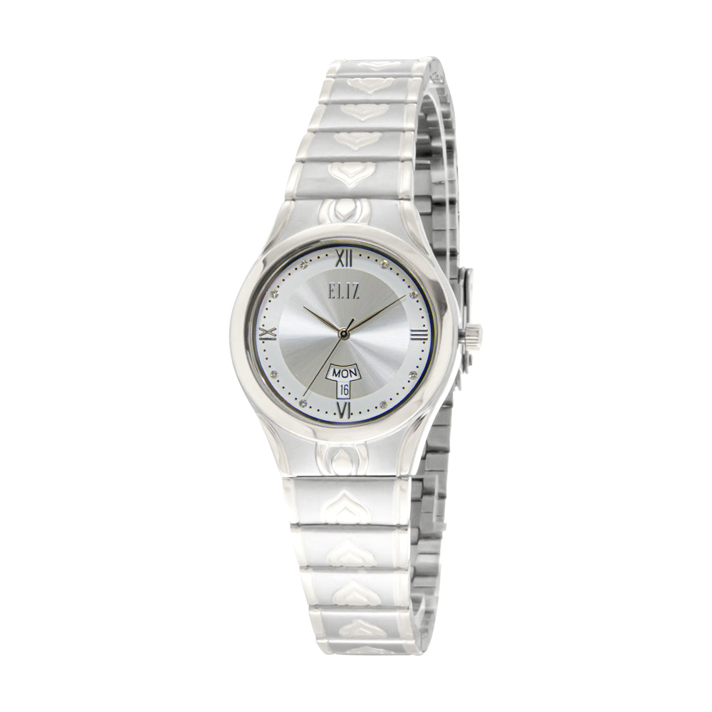 ELIZ Costa ES8704L2SSS Silver SS Case and Band Women's Band