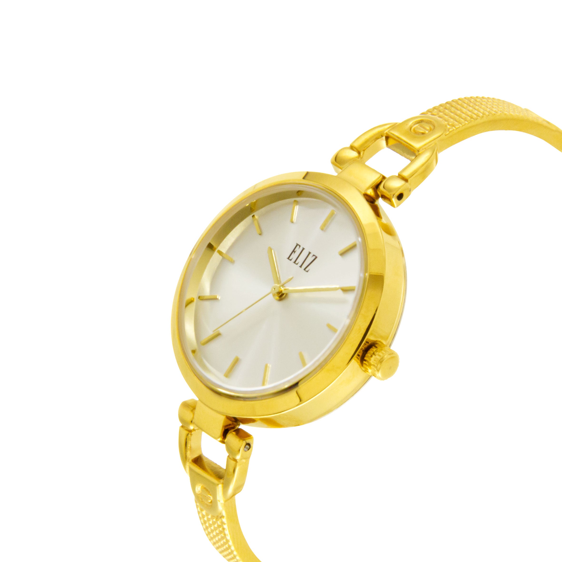 ELIZ ES8708L2GSG PVD Gold Case Jewelry Bracelet Women's Watch