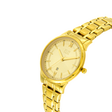 ELIZ ES8710L2GCG PVD Gold SS Case and Band Women's Watch