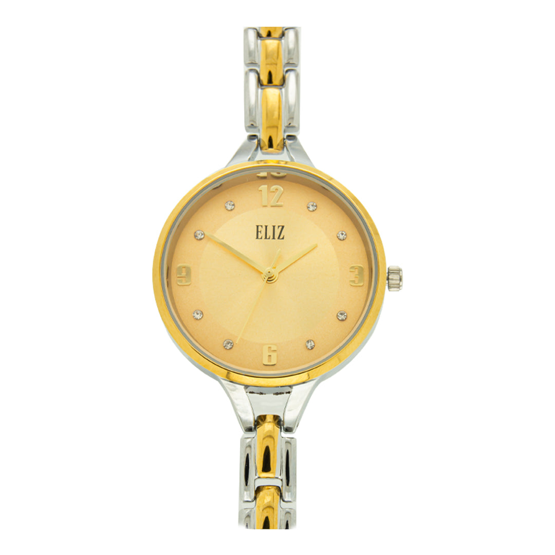ELIZ ES8719L2TCT Metal Case and Bracelet Women's Watch - Front