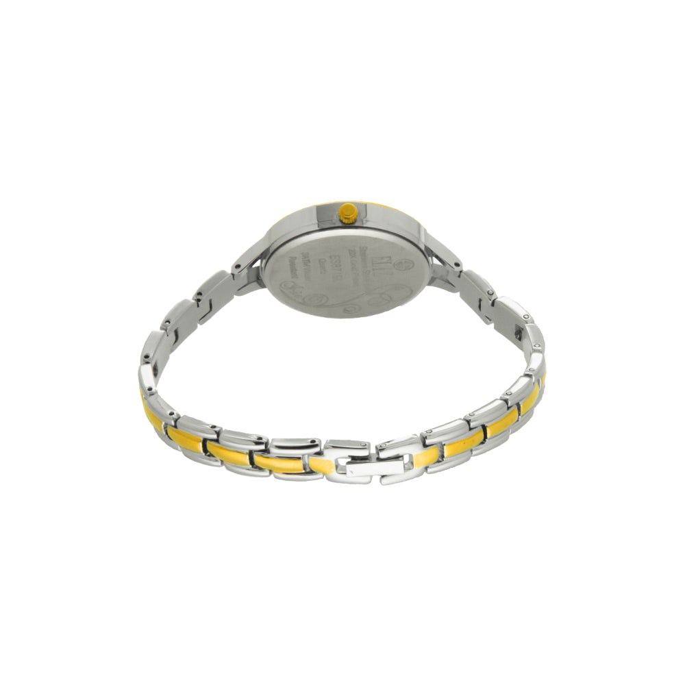 ELIZ ES8719L2TCT Metal Case and Bracelet Women's Watch - Back