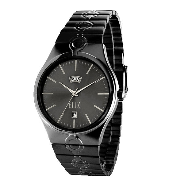 ELIZ ES8731G2NNN Black SS Case and Band Men's Watch