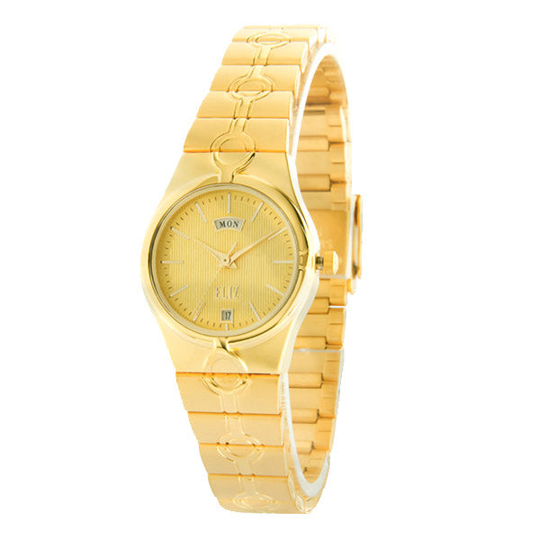 ELIZ ES8731L2GCG Gold SS Case and Band Women's Watch