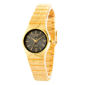 ELIZ ES8731L2GGG Gold SS Case and Band Women's Watch