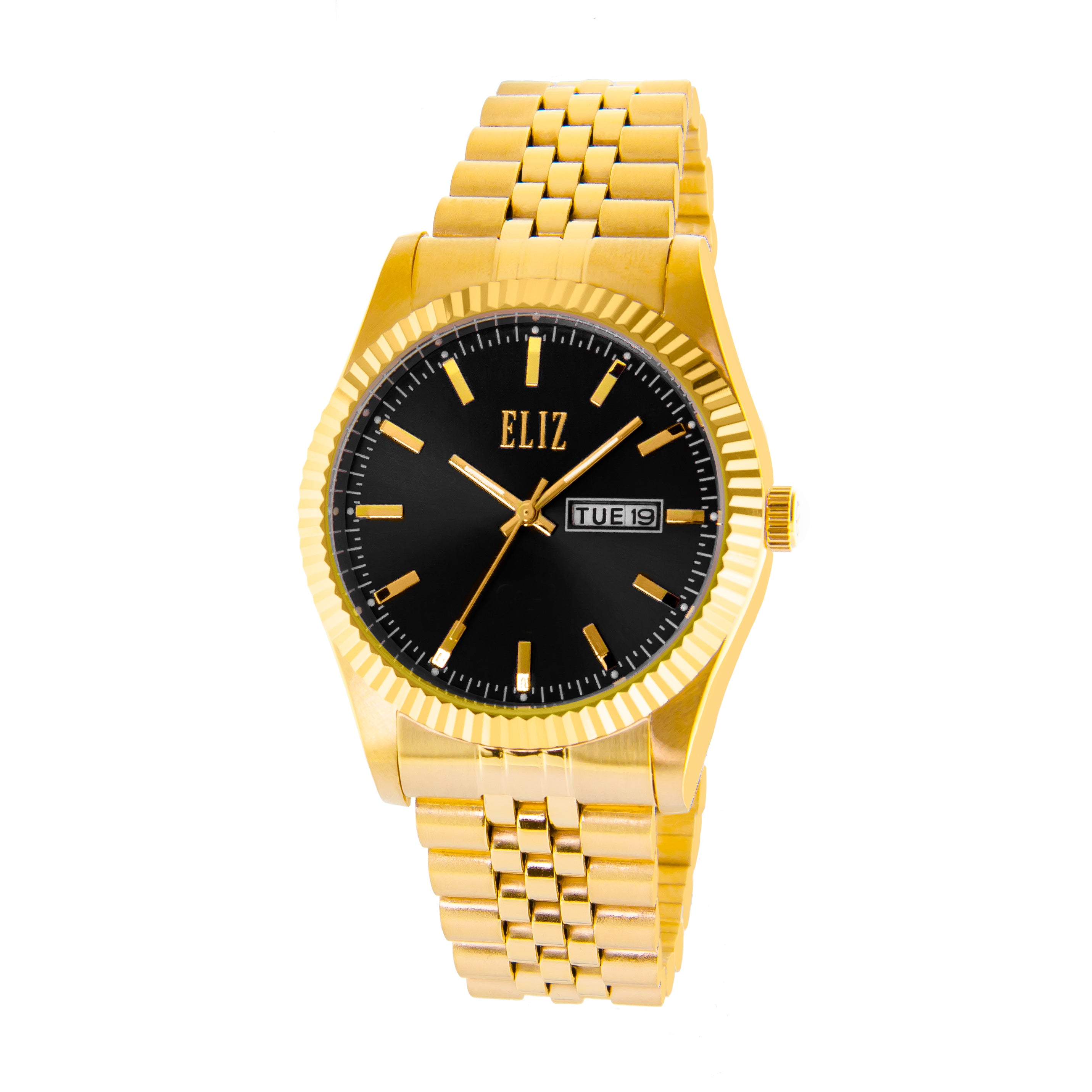 ELIZ ES8733G2GNG Gold Men's Watch - Front