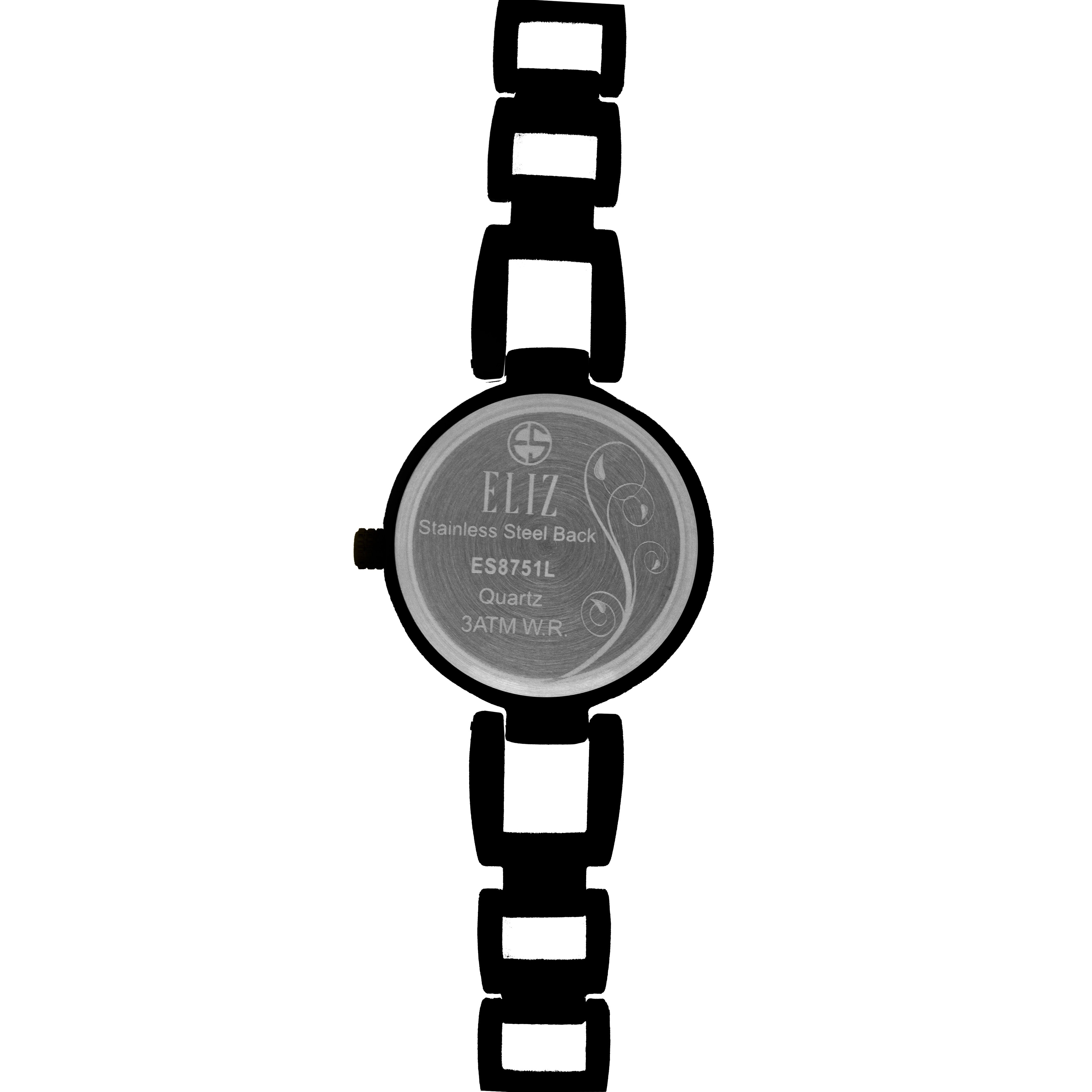 ELIZ ES8751L2NNN Metal Case Bracelet Women's Watch - Back