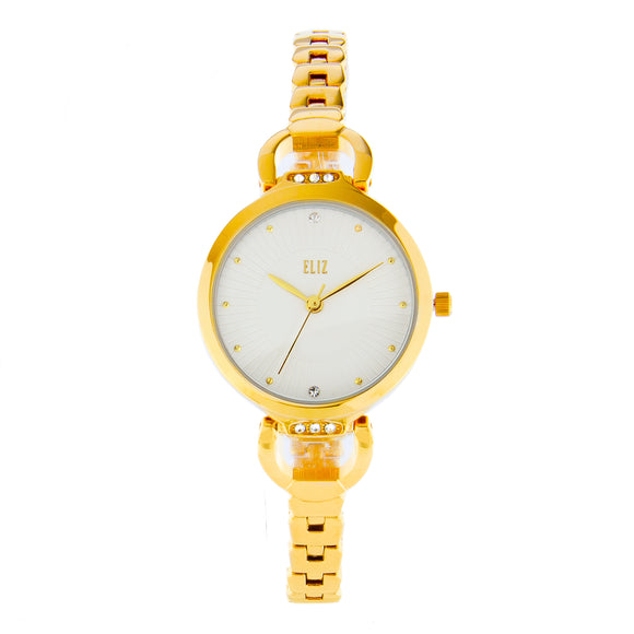ELIZ ES8752L2GWG Gold Case Jewelry Bracelet Women's Watch