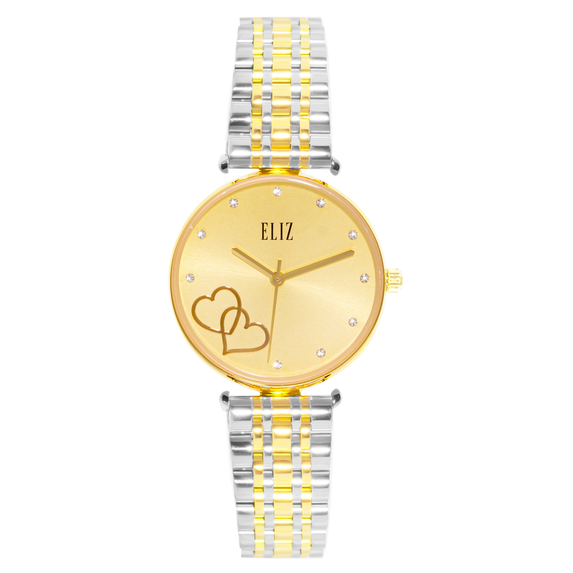 ELIZ ES8754L2TCT SS Caseback & Band Women's Watch - Front